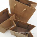 Brown Kraft With Handle Custom Logo Paper Bag